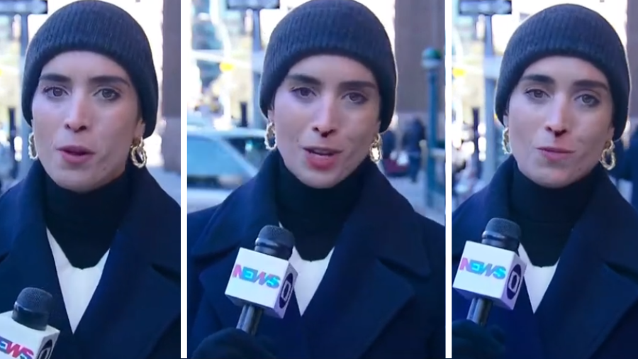 Nariz de repórter da GloboNews sangra ao vivo no frio dos EUA