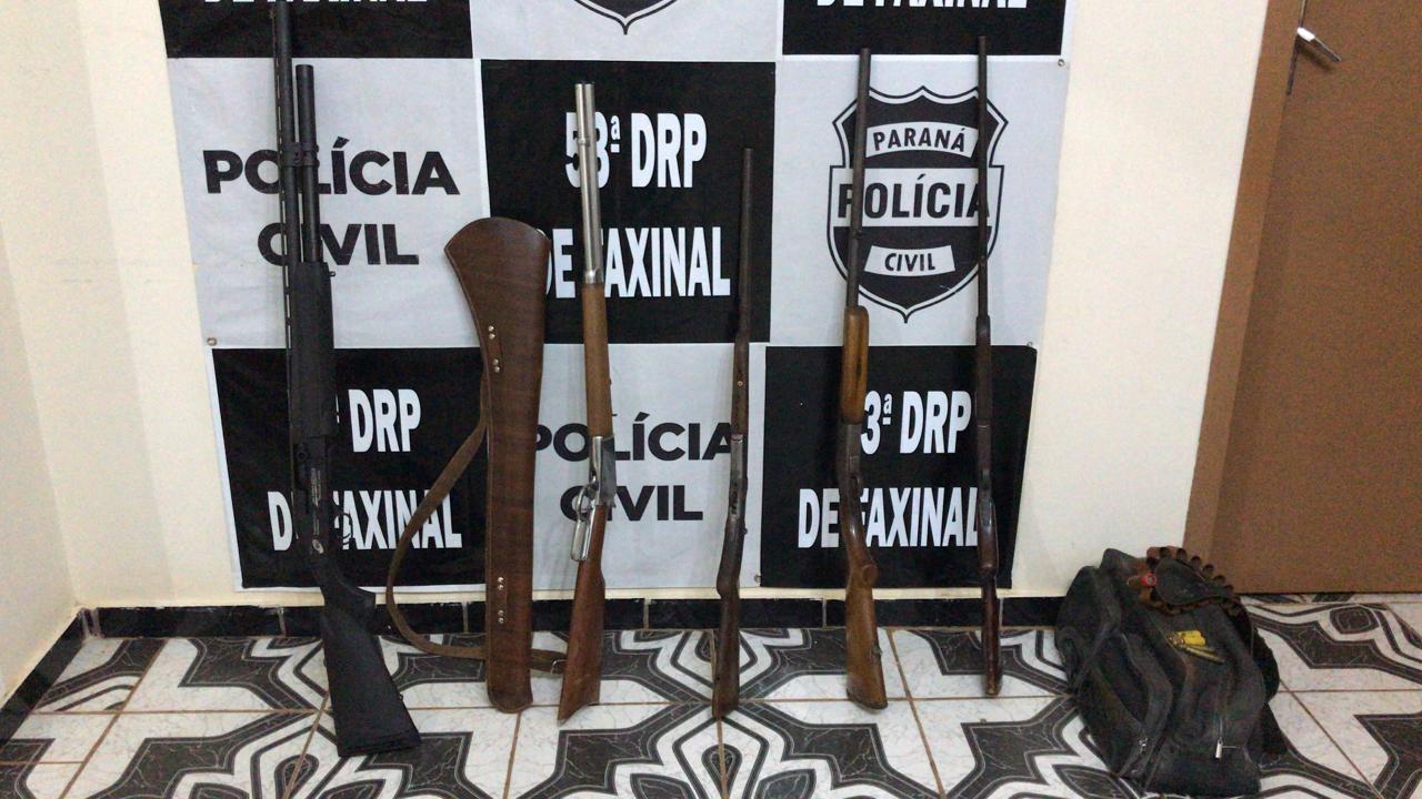 Polícia Civil apreende armas durante investigação de morte em Cruzmaltina  