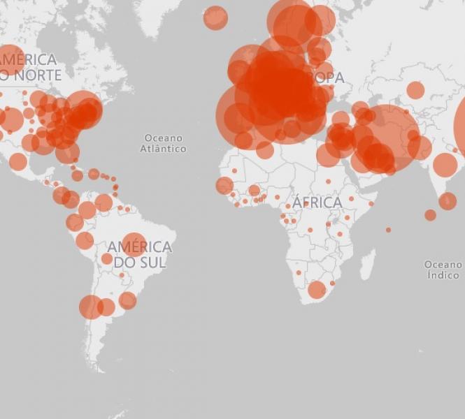 Mapa mostra casos de coronavírus no mundo em tempo real; veja