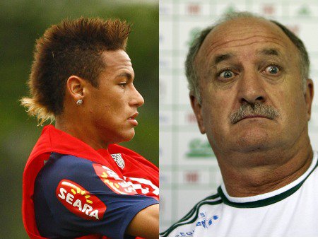 Apesar da cara de susto, Felipão diz não estar preocupado somente com Neymar