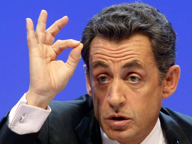 O presidente francês Nicolas Sarkozy, durante evento em Paris na terça-feira