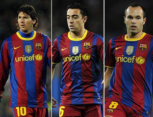 Messi, Xavi e Iniesta disputam prêmio de melhor jogador do mundo da Fifa