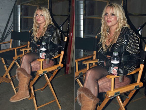 Britney Spears postou a foto dos bastidores em seu Twitter