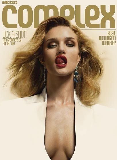 Rosie Huntington-Whiteley faz pose sexy para capa de revista
