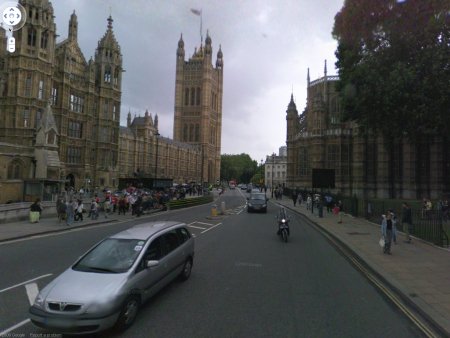 Foto de rua de Londres no serviço de imagens em 360 graus do Google