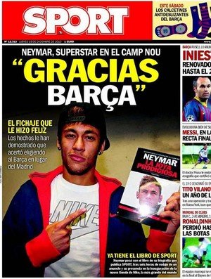 neymar jornal sport barcelona (Foto: Reprodução )