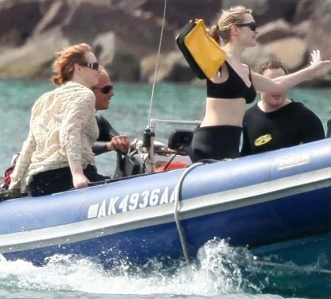 Kate Winslet: após anúncio do divórcio, férias no México