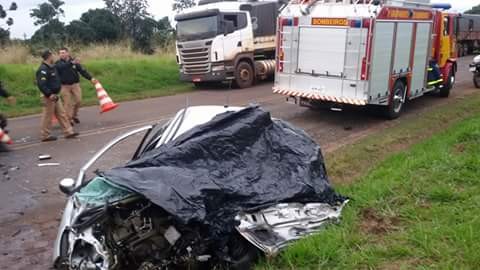 ​Acidente em Rolândia provoca morte de motorista - Foto encaminhada via  whatSapp