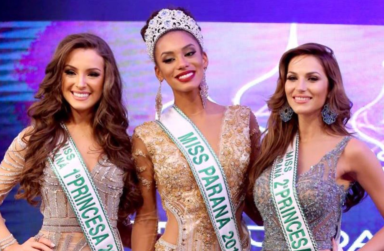 Miss Paraná 2016 junto com a primeira e segunda colocadas (Foto - Divulgação)