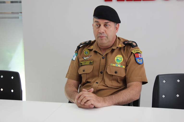 Comandante do  10º BPM, tenente coronel José Francisco Cardoso - Segurança Pública é uma obra de arte que não pode ser assinada por um artista só