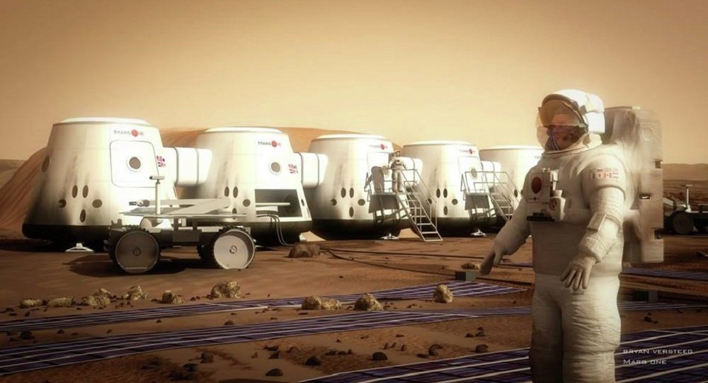 Ilustração mostrando projeto de base em Marte – Mars One - Foto: Mars One - Human Settlement of Mars