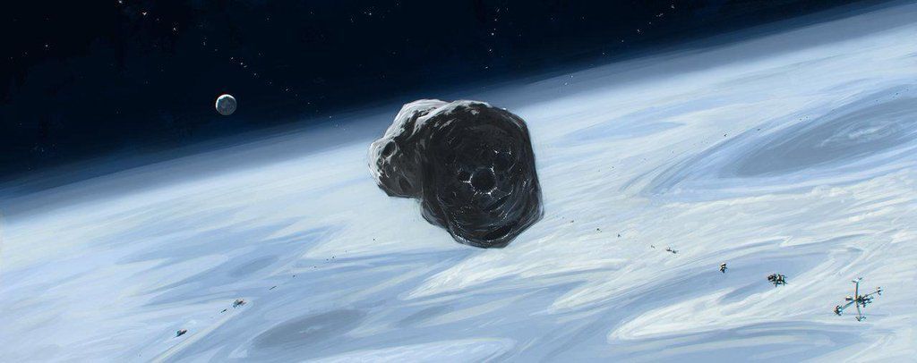 Asteroide 418094 (2007 WV4) passou perto da Terra neste dia 1º de junho de 2017 - Foto: Reprodução/Twitter