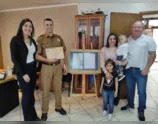 Policial Militar de Apucarana recebe homenagem