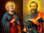 Os apóstolos São Pedro e São Paulo