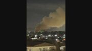 Fumaça podia ser vista de longe durante incêndio na Fiocruz