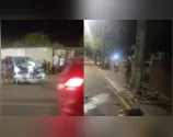 Homem fica ferido após colidir com carro em poste em Apucarana