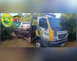 Carro furtado é encontrado 'depenado' em meio à plantação de abacate