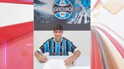 Lucas Mickaell, 16 anos, assinou contrato com o Grêmio