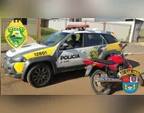 A moto havia sido furtada em janeiro de 2009, no município de Guarapuava.