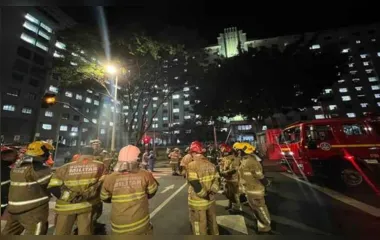 Por conta do incêndio, o prédio da instituição precisou ser evacuado