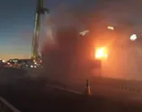 Caminhão pegou fogo em Maringá