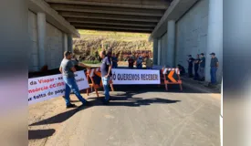  Trabalhadores bloquearam trecho da BR-376 