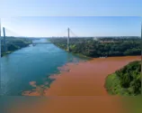 Encontro de águas dos Rios Iguaçu e Paraná chama a atenção após cheia