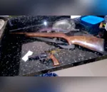 Polícia apreende armas e munições em propriedade rural de São João do Ivaí