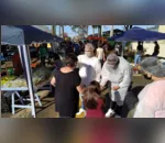 Residentes da AMS orientam consumidores na feira de Apucarana