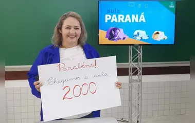 Aula Paraná atinge marca de 2 mil transmissões gravadas