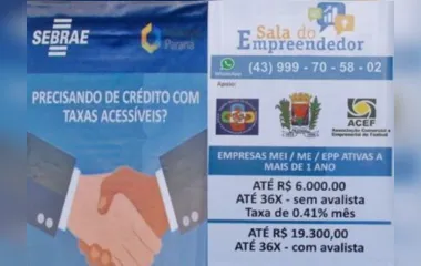 Sala do Empreendedor de Faxinal contabilizou mais de 1,5 milhão