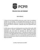 Organização suspende prova do concurso da Polícia Civil do PR
