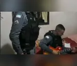 Ação da PM termina com policial tocando rock and roll na casa de suspeito