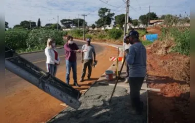 Interbairros ganha calçadas em Apucarana