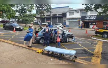 Acidente em Maringá provoca ferimentos em 7 pessoas
