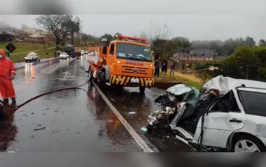 Casal morre após acidente entre carro e caminhão em Jandaia