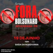 Entidades organizam ato contra Bolsonaro neste sábado