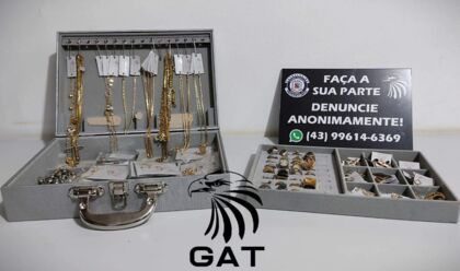 GM recupera maleta de bijuterias furtada em Arapongas