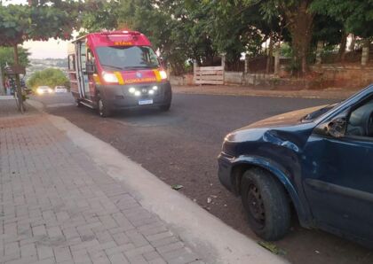 Siate atende acidente com moto no Jardim das Flores