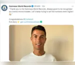 Cristiano Ronaldo ganha certificado do Guinness