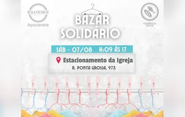 Igreja promove bazar solidário neste sábado (7)