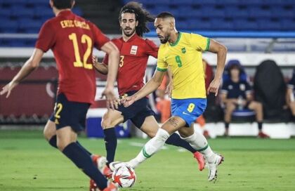 Brasil vence Espanha por 2 a 1 nos Jogos de Tóquio