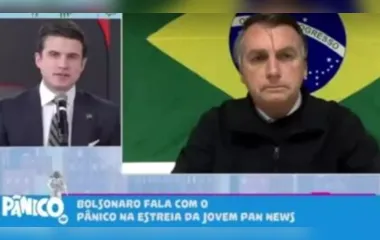 Bolsonaro abandona entrevista após discutir na Jovem Pan