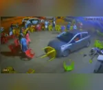 Motorista atropela clientes em distribuidora de bebidas