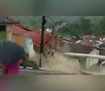 Vídeo mostra momento em que casa desaba no sudoeste da Bahia