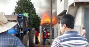 O incêndio foi em uma casa na Rua Presidente Café Filho, no centro da cidade