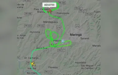 Avião pousa com uma hora de atraso em Maringá após problemas