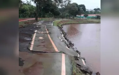 Os danos foram numa pequena parte da pavimentação (aproximadamente 30 metros lineares). A pista do Parque Jardim Botânico totaliza 980 metros.