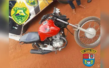 Vítima de furto recupera motocicleta e entrega suspeito à PM