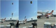 Balão cai no aeroporto de Guarulhos e suspende atividades